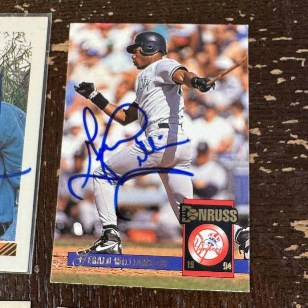 Baseball Autographs IP 9 Card Lot Gerald Williams Tavo Alvarez Ray Searage - Picture 4 of 10